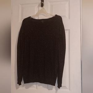 Black shimmery sweater